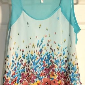 Colorful tank blouse